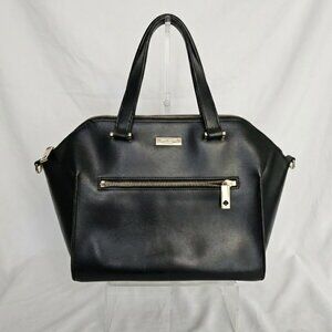 NWOT Kate Spade Savannah Parliament Square Satchel Leather Black 3115